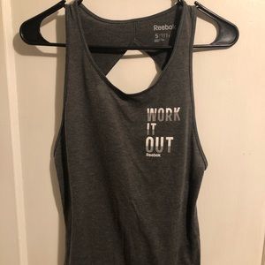 Reebok women’s grey workout tank size XS.